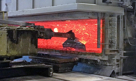 The foundry represents half of the energy consumption at Benteler at Raufoss. One of the measures at the foundry furnace is a magnet pipe which surges liquid alloy  with magnetic pulses instead of manual stirring. This will reduce energy consumption by 2.4 GWh/year.