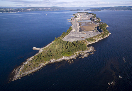 NOAHs anlegg på Langøya.