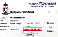 Kjelpassersertifikat resertifisering