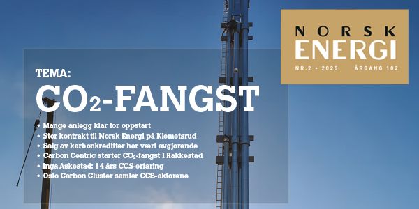 Tidsskriftet utgave 2-2025 er et temanummer om CO2-fangst